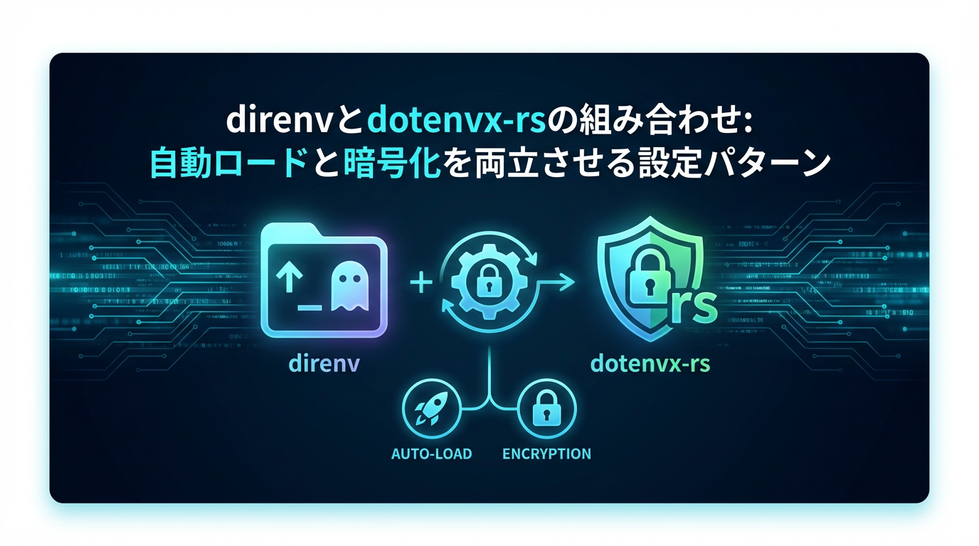 direnvとdotenvx-rsの組み合わせ cover image