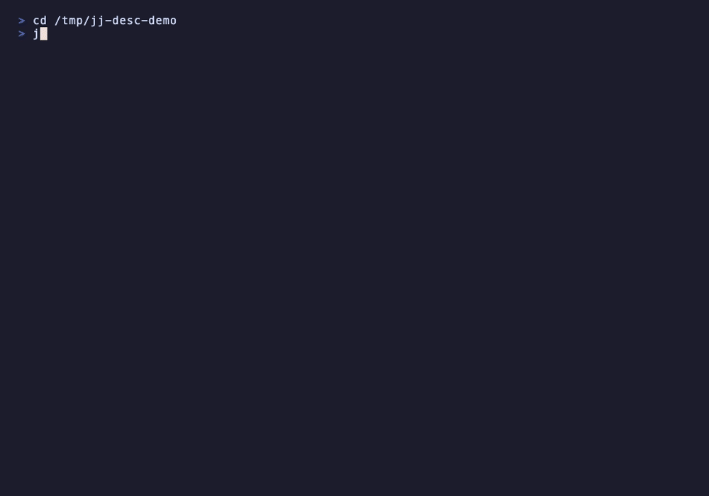 jj-desc demo - backfill multiple commits