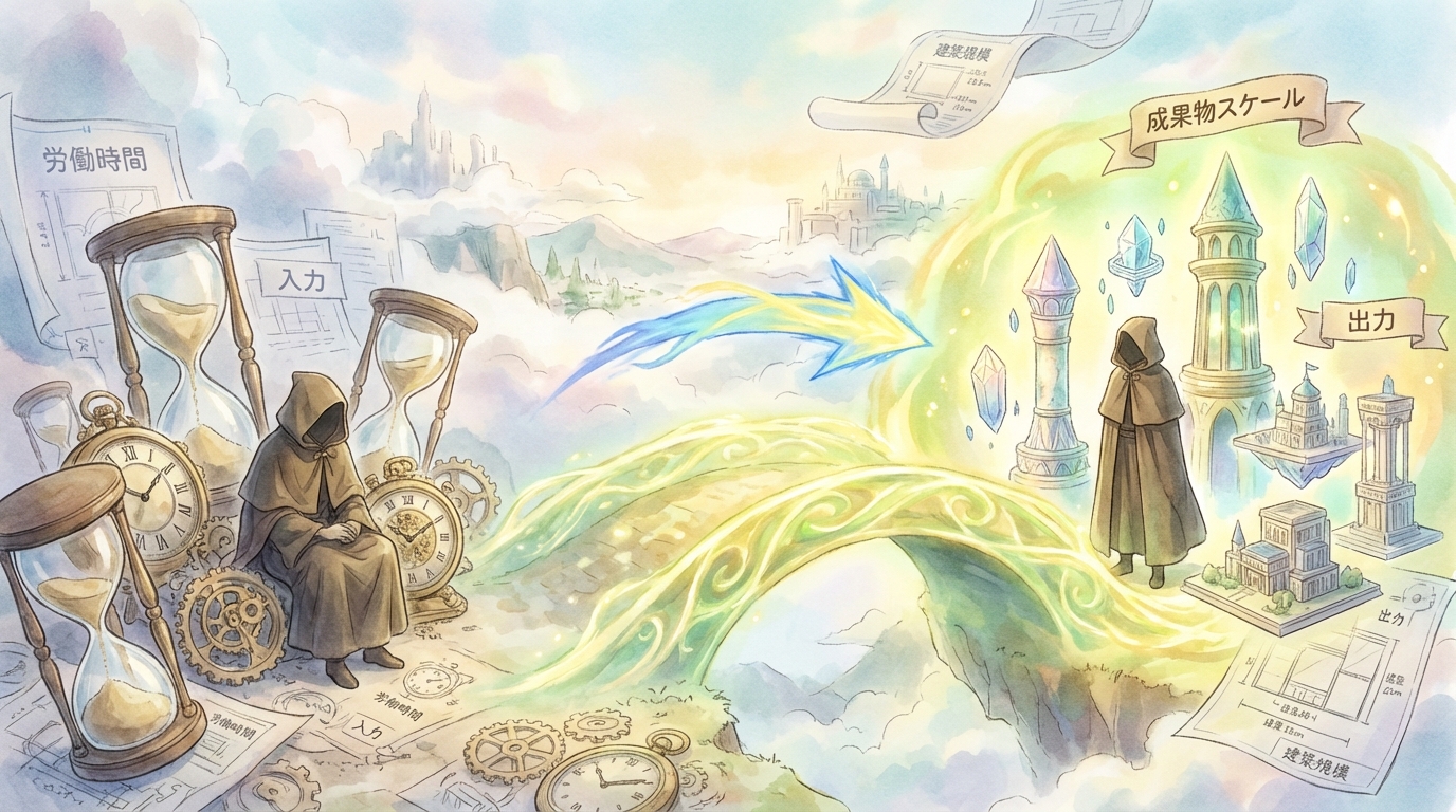 労働時間ベースから成果物ベースへ