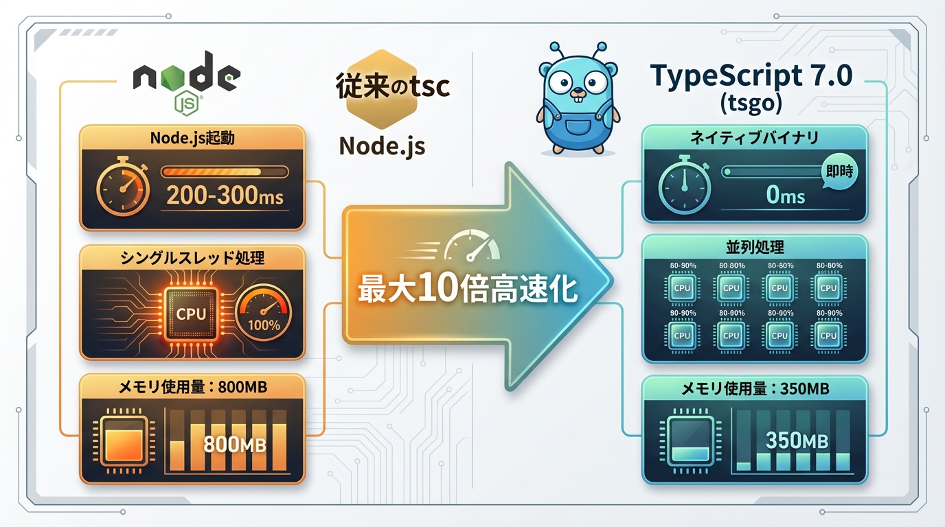 TypeScript 7.0 performance comparison