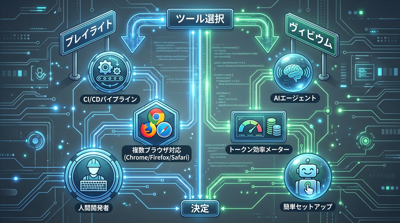 ツール選択の分かれ道：PlaywrightとVibiumの使い分け